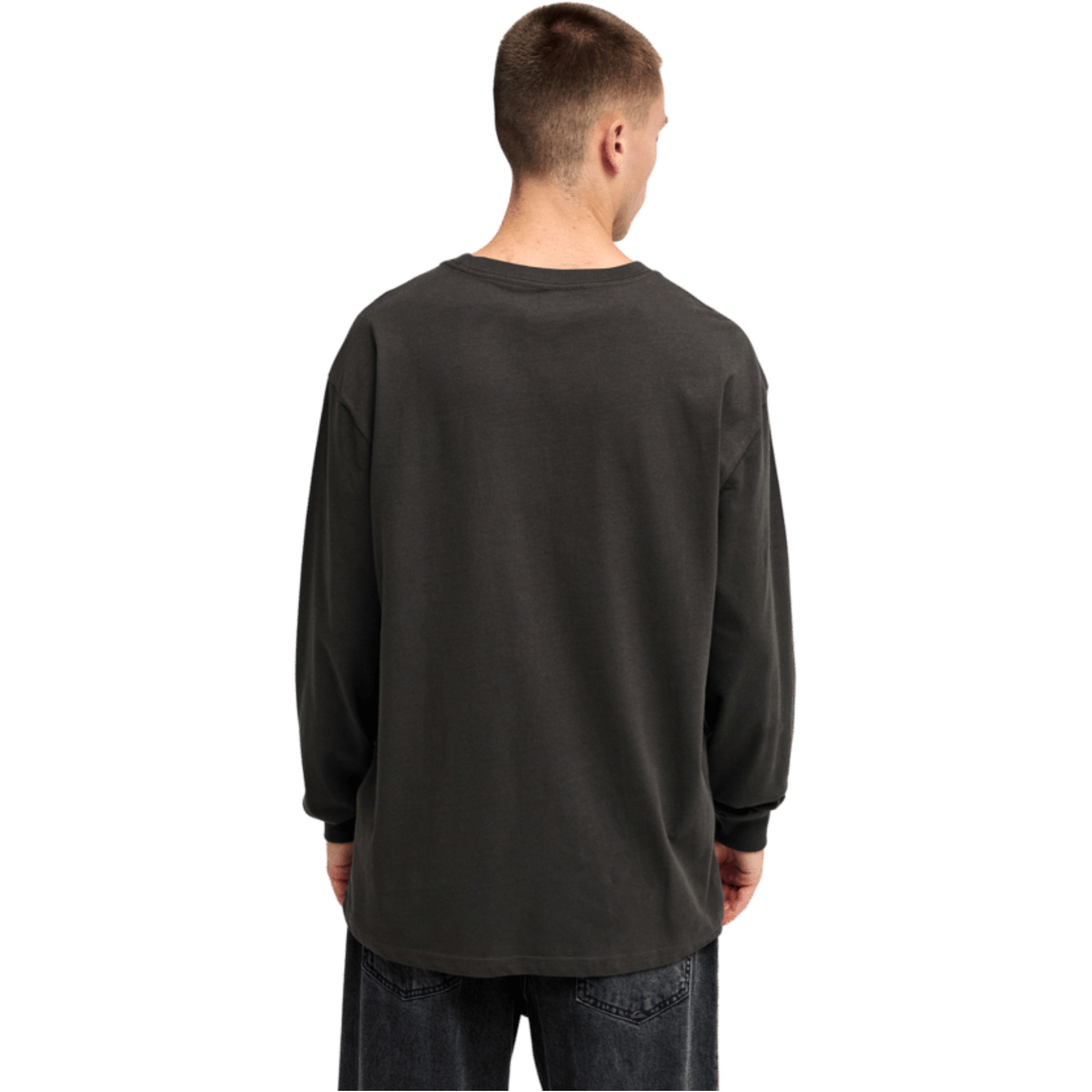 2026 Quiksilver Mens Crystal Long Sleeve T-Shirt EQYZT08451 - Tarmac